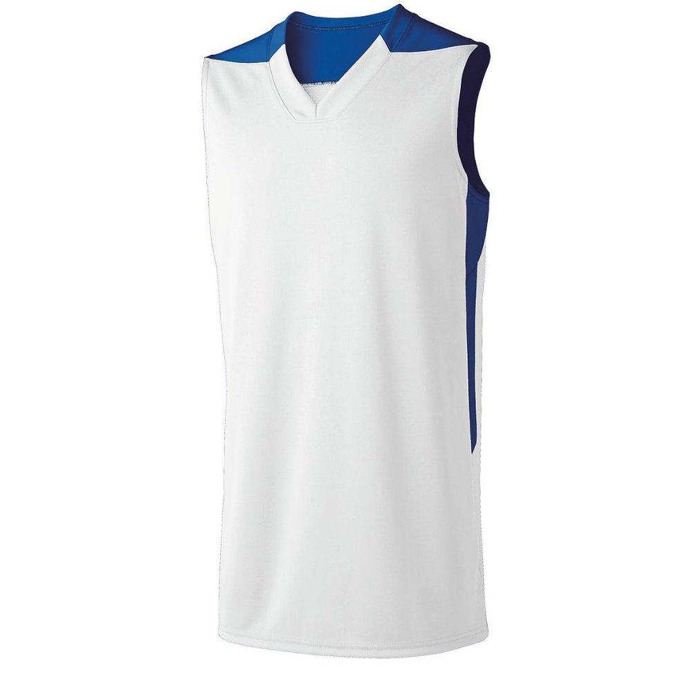 High Five Adult Half Court Jersey **NEW** White/Royal Size XL